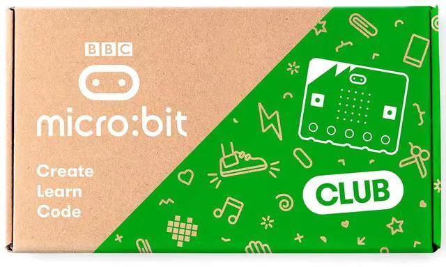 Main image of BBC Micro:BIT Micro:bit v2 Go Club (10 Pack microbit v2 go kit) with 10 BBC Micro:bit V2 Boards. Battery Holder, Micro USB Cable are Included