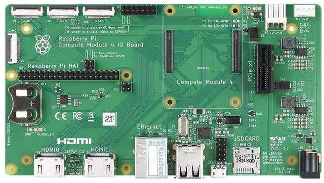 Main image of Raspberry Pi Compute Module 4 IO Board, A Development Platform and Reference Base-Board Design for CM4
