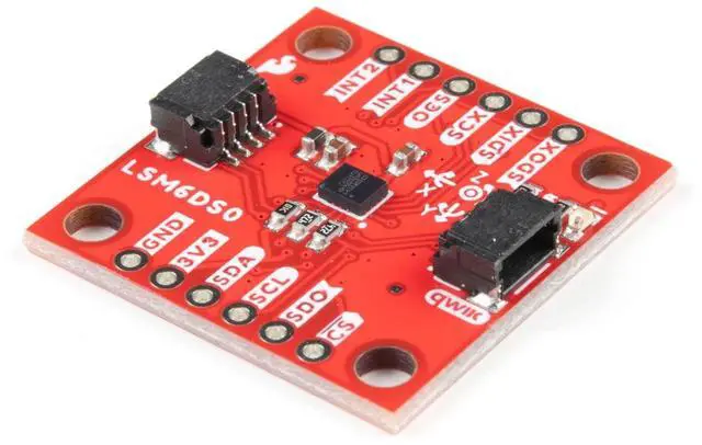 Main image of 6 Degrees of Freedom Breakout - LSM6DSO (Qwiic) - Sense Shocks Tilt Motion Taps Count Steps Read Temperature 1.71V to 3.6V Operating Voltage Low Power Consumption Small Board