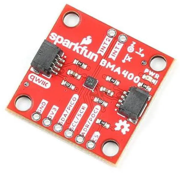 Main image of Triple Axis Accelerometer Breakout - BMA400 (Qwiic) 3-axis Acceleration Sensor, Ultra-Low Power, Board Dimensions: (Inches) 1.00 x 1.00 x 0.55