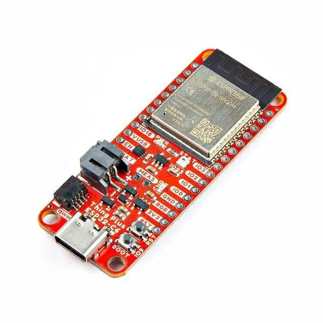 Main image of Thing Plus - ESP32-C6, ESP32-C6 WROOM-1-N16 Module with Wireless Capabilities and a Single core Microprocessor, USB-C and SD, Dimensions: 2.55" x 0.9"