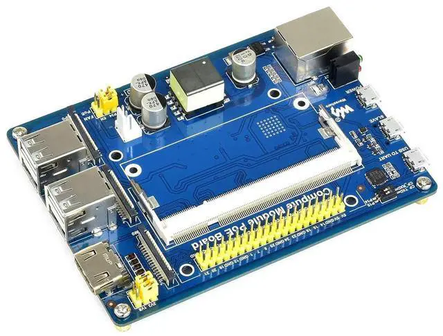Main image of CM3 CM4S IO Board PoE USB Expansion Board for RasPi RPI Raspberry Pi Compute Module 3 Lite 4S Projects Carrier Board Base Board Accessories 4GB 8GB 16GB RAM Starter Kit
