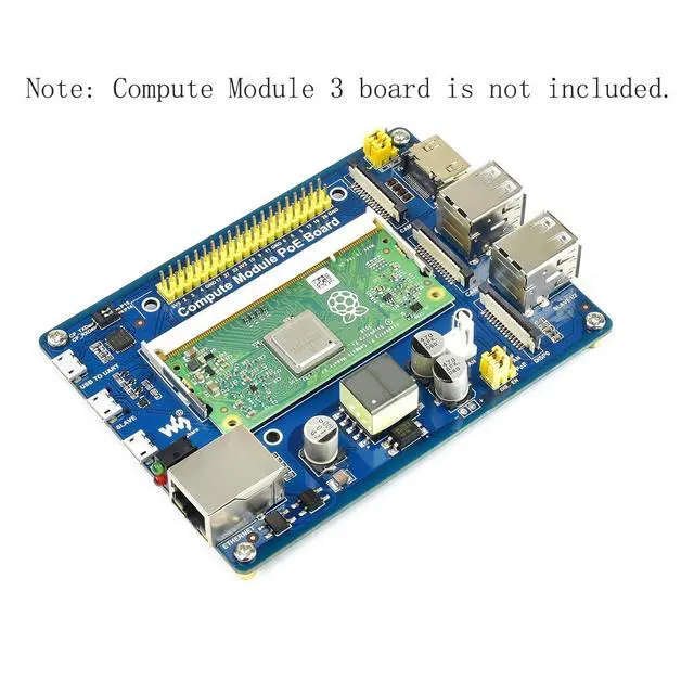 Alt view image 2 of 5 - CM3 CM4S IO Board PoE USB Expansion Board for RasPi RPI Raspberry Pi Compute Module 3 Lite 4S Projects Carrier Board Base Board Accessories 4GB 8GB 16GB RAM Starter Kit