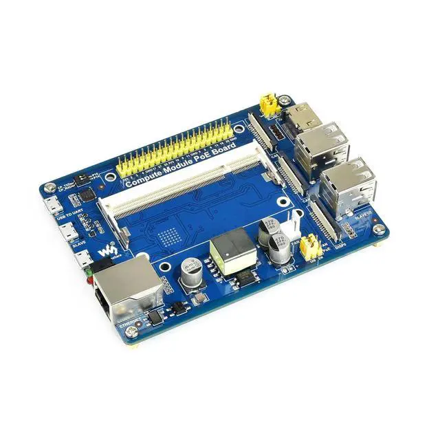 Alt view image 5 of 5 - CM3 CM4S IO Board PoE USB Expansion Board for RasPi RPI Raspberry Pi Compute Module 3 Lite 4S Projects Carrier Board Base Board Accessories 4GB 8GB 16GB RAM Starter Kit