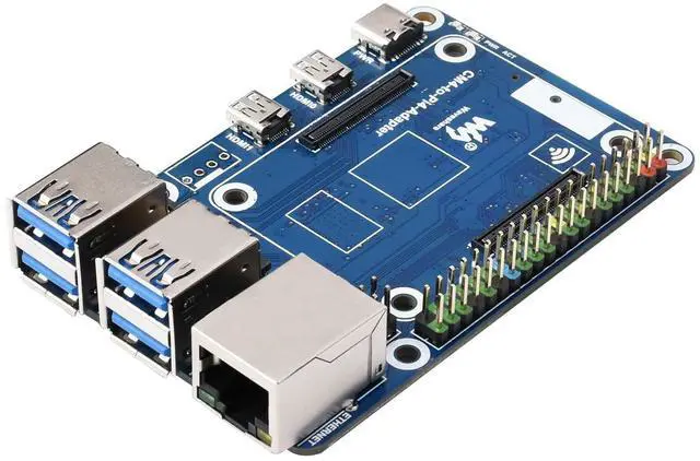 Main image of CM4 IO Board to Pi4B PI4 4B Expansion Board for RasPi RPI Raspberry Pi Raspberry Pi Compute Module 4 Lite Emmc Projects Carrier Board Base Board Accessories 4GB 8GB 16GB RAM Starter Kit