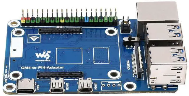 Alt view image 2 of 5 - CM4 IO Board to Pi4B PI4 4B Expansion Board for RasPi RPI Raspberry Pi Raspberry Pi Compute Module 4 Lite Emmc Projects Carrier Board Base Board Accessories 4GB 8GB 16GB RAM Starter Kit