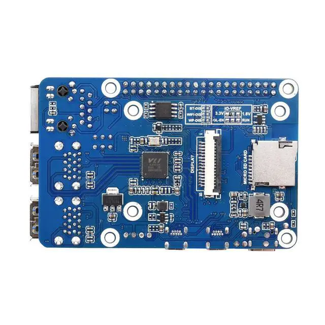 Alt view image 5 of 5 - CM4 IO Board to Pi4B PI4 4B Expansion Board for RasPi RPI Raspberry Pi Raspberry Pi Compute Module 4 Lite Emmc Projects Carrier Board Base Board Accessories 4GB 8GB 16GB RAM Starter Kit
