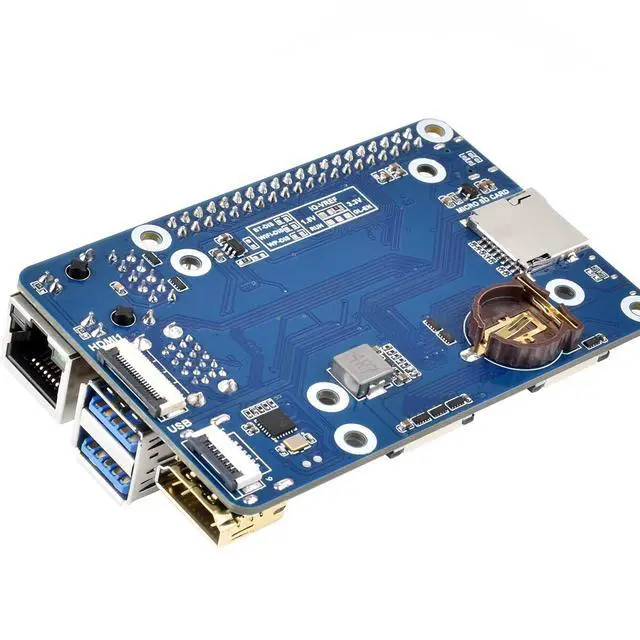 Alt view image 2 of 5 - 5V MINI CM5 IO Base Board for RasPi RPI Raspberry Pi Compute Module 5 Lite eMMC GPIO Carrier Board Expansion Board Breakout Shield Projects Accesorios 4GB 8GB 16GB RAM