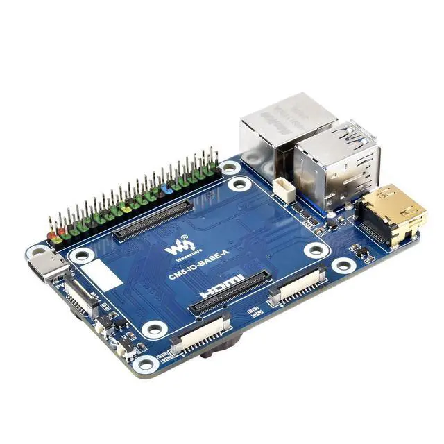 Alt view image 3 of 5 - 5V MINI CM5 IO Base Board for RasPi RPI Raspberry Pi Compute Module 5 Lite eMMC GPIO Carrier Board Expansion Board Breakout Shield Projects Accesorios 4GB 8GB 16GB RAM