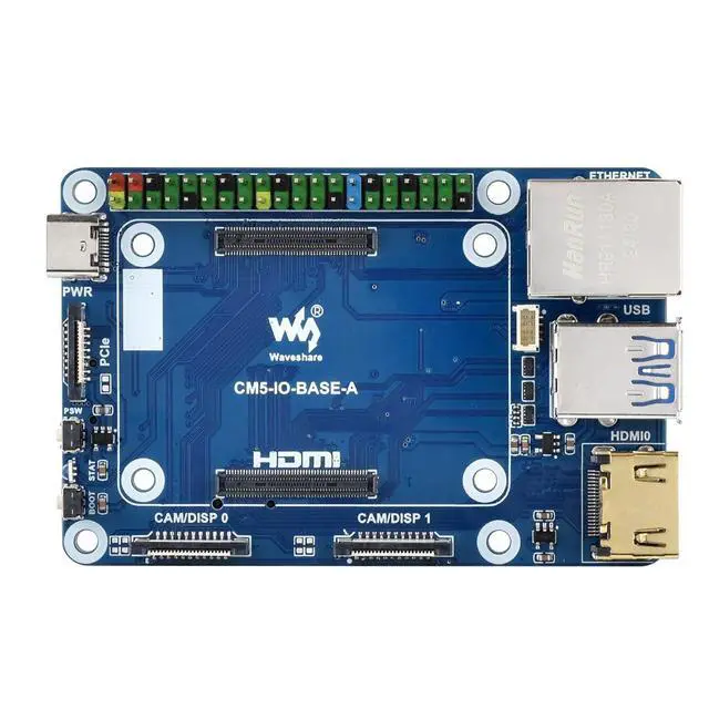 Alt view image 4 of 5 - 5V MINI CM5 IO Base Board for RasPi RPI Raspberry Pi Compute Module 5 Lite eMMC GPIO Carrier Board Expansion Board Breakout Shield Projects Accesorios 4GB 8GB 16GB RAM