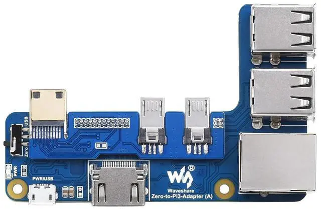 Alt view image 5 of 5 - Zero 2 W Expansion Board Alternative HAT for RPI RasPi Raspberry Pi 2W to PI3 3B Development Board Projects PiZero 0 Zero2 Zero2W Accessories Converter Adapter Breakout Shield