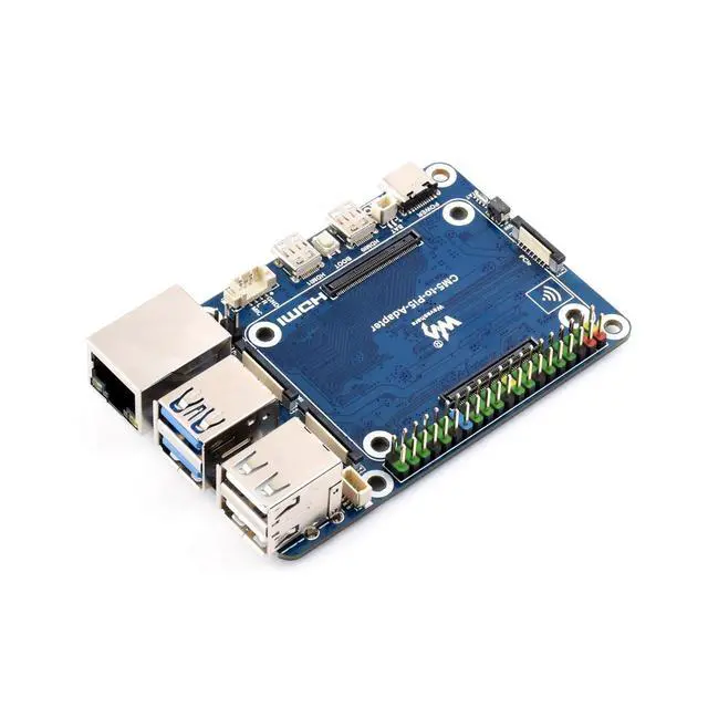 Alt view image 3 of 3 - CM5 IO Board to Pi5 Alternative Adapter Board Carrier Expansion for RasPi RPI Raspberry Pi Compute Module 5 IOBoard Lite eMMC Projects 4GB 8GB 16GB 32GB RAM
