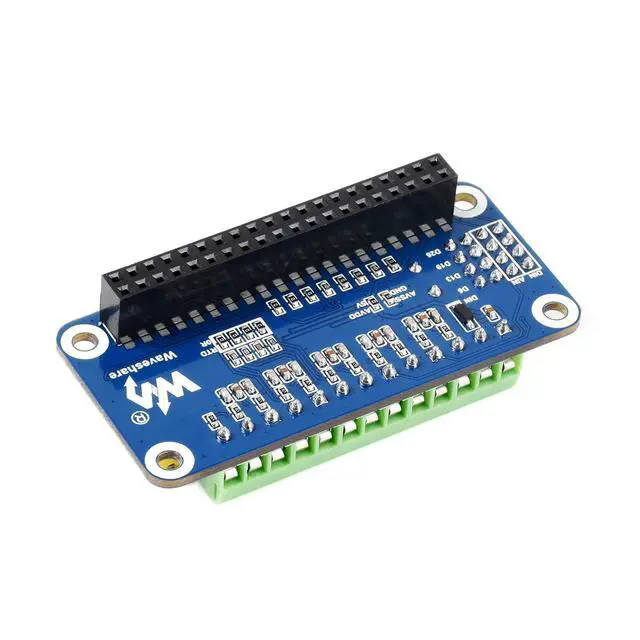 Alt view image 2 of 5 - 10-Channel 32Bit ADC HAT AD Expansion Board for RasPi RPI Raspberry Pi Zero 2 W 2W 3 4 Model B 5 Analog-to-Digital Converter Projects Accessories