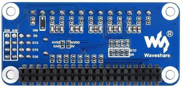Alt view image 5 of 5 - 10-Channel 32Bit ADC HAT AD Expansion Board for RasPi RPI Raspberry Pi Zero 2 W 2W 3 4 Model B 5 Analog-to-Digital Converter Projects Accessories