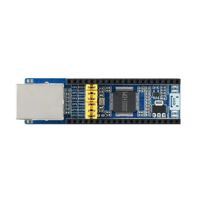Alt view image 2 of 4 - Ethernet to UART Converter Module HAT for RasPi RPI Raspberry Pi Pico 2 W 2W RP2350 PICO2 Pico2w Projects Breakout Shield Expansion Board Accessories
