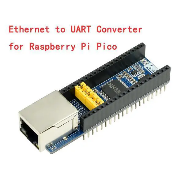 Alt view image 4 of 4 - Ethernet to UART Converter Module HAT for RasPi RPI Raspberry Pi Pico 2 W 2W RP2350 PICO2 Pico2w Projects Breakout Shield Expansion Board Accessories