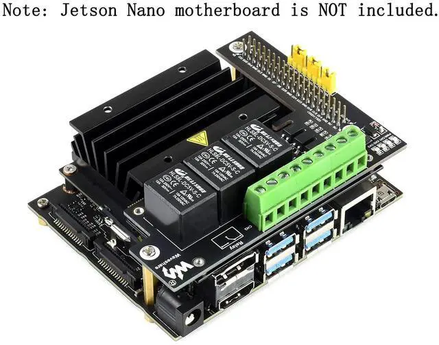 Alt view image 2 of 5 - 5V 3 Channel Module HAT Expansion Board for NVIDIA Jetson Nano Developer Kit A02 B01 Super AI Projects Breakout Shield