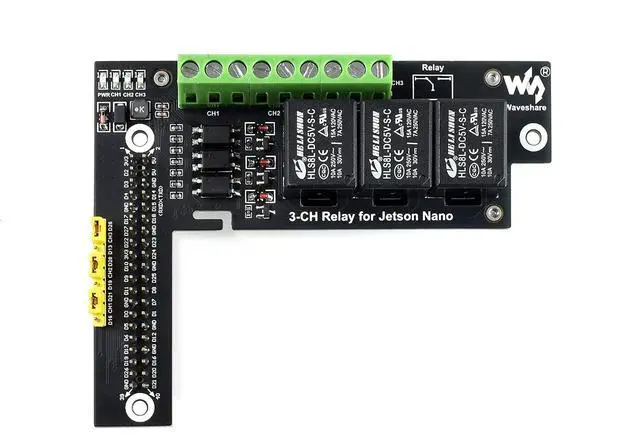 Alt view image 4 of 5 - 5V 3 Channel Module HAT Expansion Board for NVIDIA Jetson Nano Developer Kit A02 B01 Super AI Projects Breakout Shield