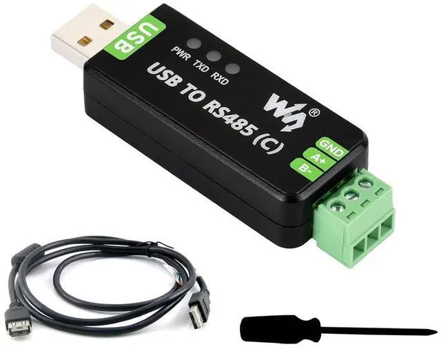 Main image of USB to RS485 Adapter Industrial Isolated Converter with Original FT232RNL Chip, 300bps ~ 512000bps Baud Rate, up to 1.2km RS485 Transmission Distance, Onboard Isolated Transceiver, TVS, etc.