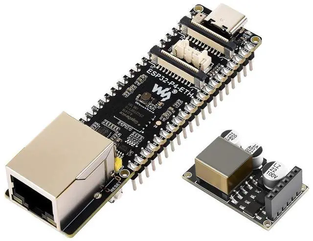 Main image of ESP32-P4-POE-ETH Development Board Adopts ESP32-P4, Supports PoE and USB Type-C Power Supply, with MIPI-CSI/DSI, USB 2.0 OTG, Ethernet, SDIO 3.0 TF Card Slot, Microphone, Speaker Header, etc.