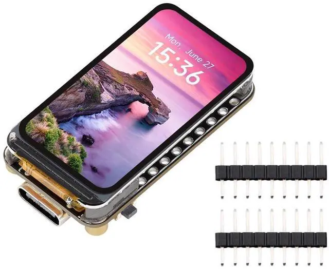 Main image of ESP32-C5 Development Board with 1.47inch LCD Display | RISC-V 32-bit Processor, 2.4GHz/5GHz Wi-Fi 6/BLE5/Zigbee 3.0/Thread Support, 172×320 262K Color Display, 4MB Flash