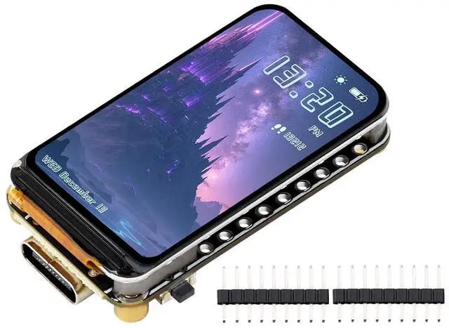 Main image of ESP32-S3 Development Board with 1.47inch LCD 172×320 Resolution 262K Color Display, Onboard TF Card Slot, 6-Axis IMU, etc. Built-in RGB LED, Supports 2.4GHz Wi-Fi/BLE 5, 16MB Flash, 8MB PSRAM