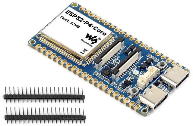 Main image of ESP32-P4-Core-DEV-KIT Development Board, Equipped with RISC-V 32-bit Dual-core and Single-core Processors, 32MB PSRAM, 32MB NOR Flash, Featuring USB OTG 2.0 HS, MIPI-CSI, MIPI-DSI, etc.
