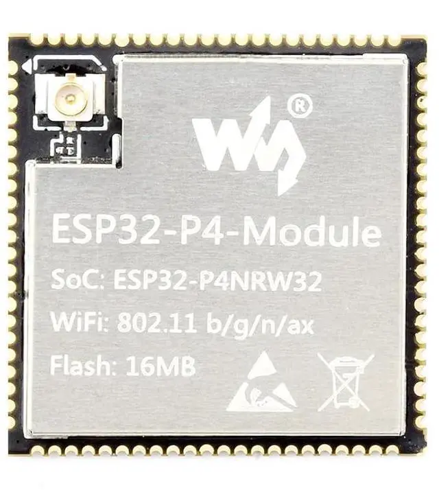 Main image of ESP32-P4-Module Based on ESP32-P4 and ESP32-C6 Dual Chips, MCU with RISC-V 32-bit Dual-core and Single-core Processors, Supports 2.4GHz Wi-Fi and Bluetooth 5.3, 32MB PSRAM, 16MB Nor Flash