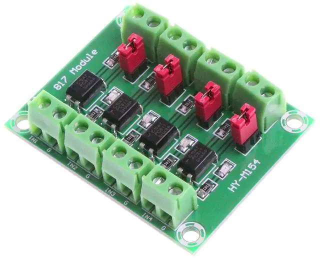 Main image of NOYITO PC817 4-Channel Optocoupler Isolation Board Voltage Converter Adapter Module 3.6-30V Driver Photoelectric Isolated Module