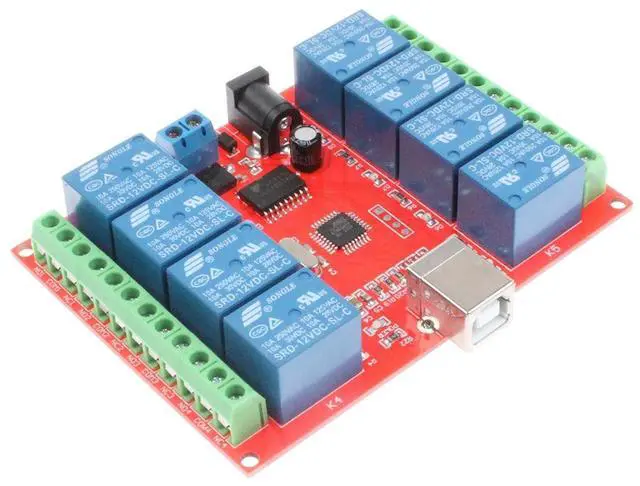 Main image of NOYITO 8-Channel 12V Computer USB Control Switch Relay Module Drive-Free Relay Module Plug and Play Suitable for PC Smart Controller