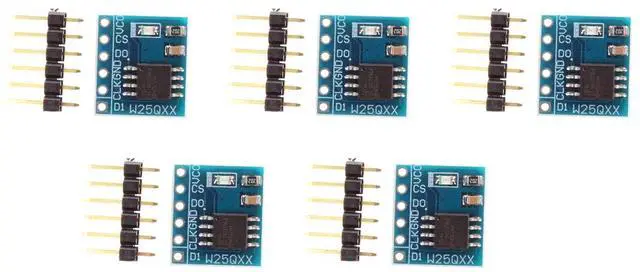 Main image of NOYITO W25Q64 Flash Memory Module Data Flash SPI Interface (Pack of 5)