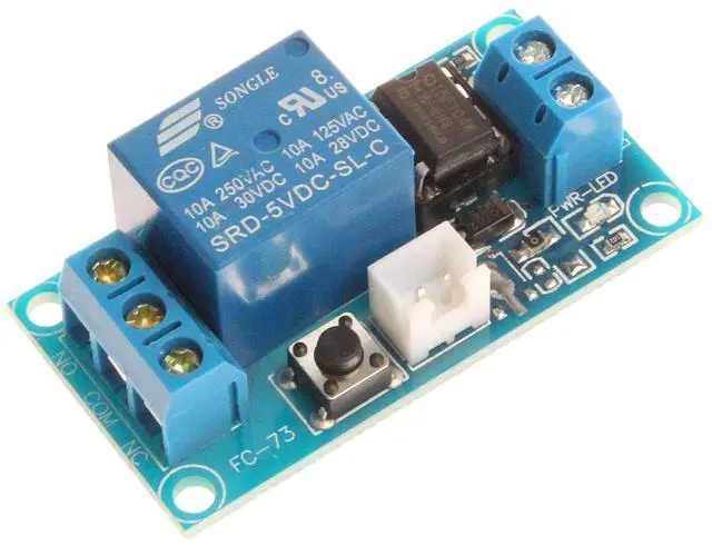 Main image of NOYITO 1-Channel Self-Locking Relay Module - One Button Start-Stop Bistable 10A Load for SCM, Household Appliances, Industrial Equipment Control (24V)