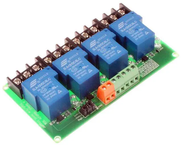 Main image of NOYITO 30A 4 Channel Relay Module High Low Level Trigger with Optocoupler Isolation Load DC 30V AC 250V 30A for PLC Automation Equipment Control, Industrial Control (4-Channel 12V)