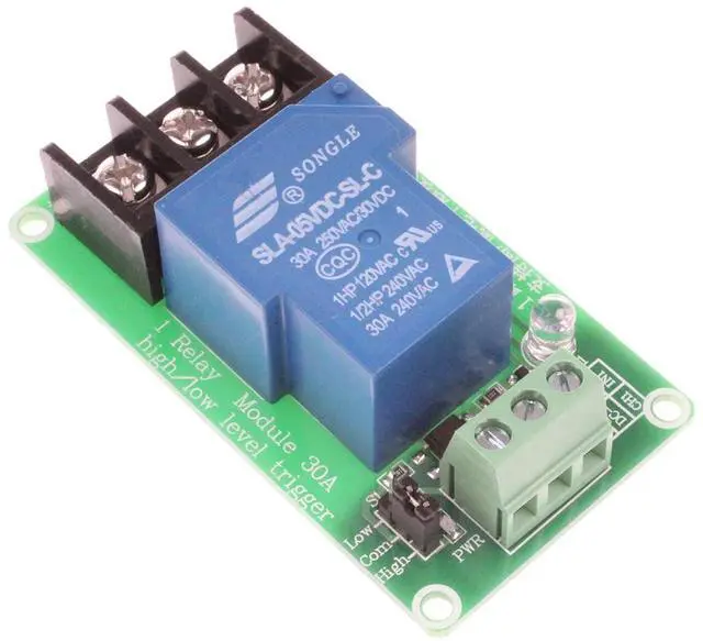 Main image of NOYITO 30A 1-Channel Relay Module High Low Level Trigger with Optocoupler Isolation Load DC 30V AC 250V 30A for PLC Automation Equipment Control Industrial Control (1-Channel 5V)