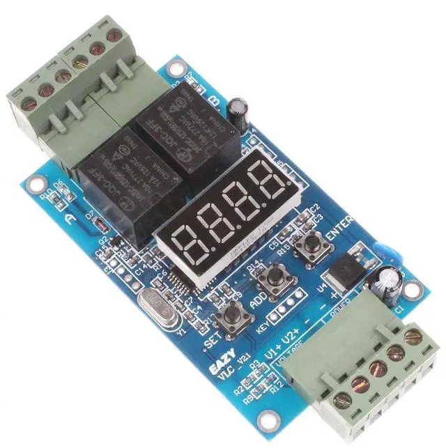 Main image of NOYITO 30-Step Programmable Time Relay Control Board Multi-Segment Setting ON Off Switch Multi-Group Timing 2-Channel Control Board (12V)
