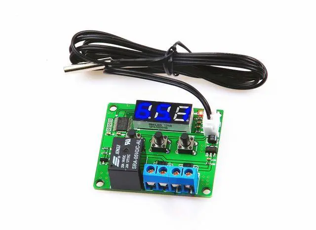Main image of NOYITO Digital Temperature Controller Module -58 to +257 Temperature Control Switch NTC Waterproof Sensor Probe - Blue LED Display Suitable for Kinds of Temperature Control System (5V)