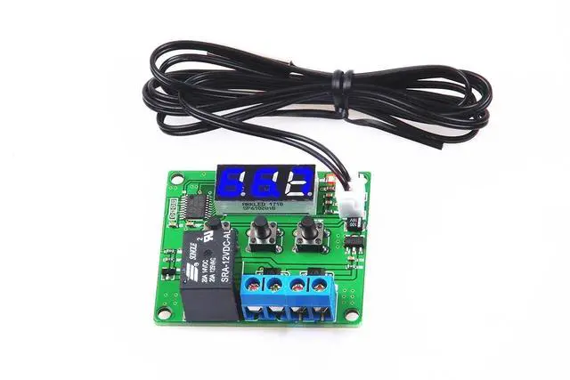 Main image of NOYITO Digital Temperature Controller Module -58 to +257 Temperature Control Switch NTC Waterproof Sensor Probe - Blue LED Display Suitable for Kinds of Temperature Control System (12V)