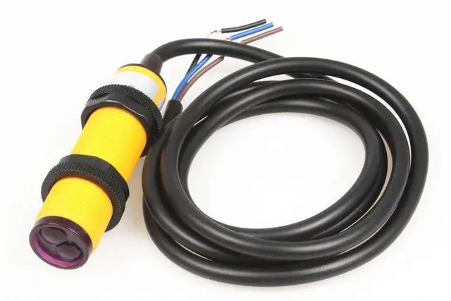 Main image of NOYITO E3F-DS30P1 Proximity Switch Photoelectric Sensor Switch 30cm Adjustable Detection Distance Diffuse Reflection Infrared Switch DC 6-36V 3-Wire PNP NO