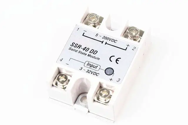 Main image of NOYITO SSR-40DD 40A Single Phase Contactless Mute Solid State Relay DC Control DC Input Control Voltage DC3-32V Control Load Voltage DC 5-200V