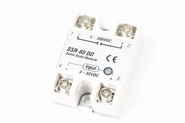 Main image of NOYITO SSR-60DD 60A Single Phase Contactless Mute Solid State Relay DC Control DC Input Control Voltage DC3-32V Control Load Voltage DC 5-200V