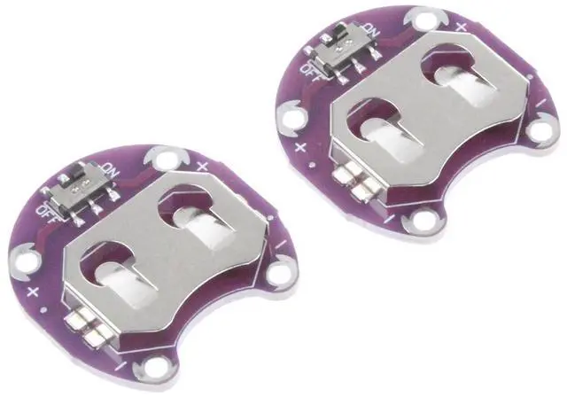 Main image of NOYITO Lilypad Coin Cell Battery Holder CR2032 Battery Mount Lily pad Module (Pack of 2)