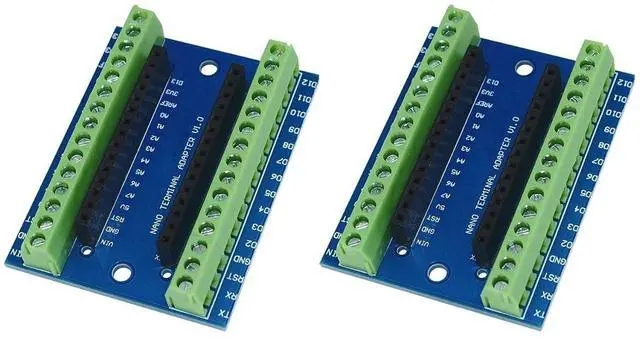 Main image of NOYITO Terminal Adapter IO Shield for Nano V3.0 AVR ATMEGA328P-AU Module Board - Pack of 2