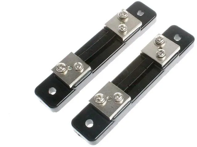 Main image of NOYITO 30 Amps 75mV Metal Shunt Resistor External Shunt for Current Ammeter Analog Panel Meter (Pack of 2)