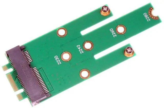 Main image of NOYITO M.2 NGFF B Key SATA SSD to mSATA Connector Adapter Supports 2230, 2242, 2260, 2280 Type NGFF SSD, Easy Installation, No Driver Required, Supports Any OS