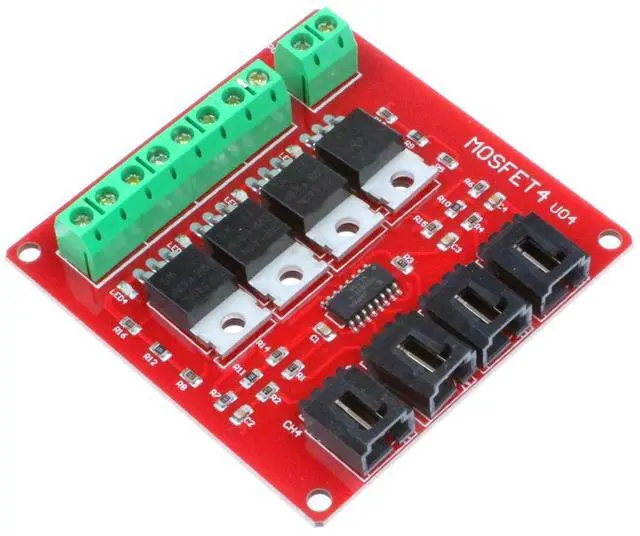 Main image of NOYITO 4-Channel MOSFET Switch Module IRF540 Isolated Power Module (4-Channel, Red)