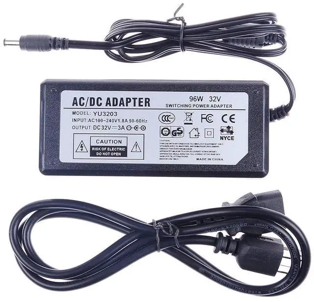 Main image of NOYITO AC to DC 100-240V to 32V 3A 96W 50 60 Hz Power Supply Adapter Transformers Interface 5.5 x 2.5 2.1 mm Suitable for Security Equipment LCD LED Lighting Communications Equipment