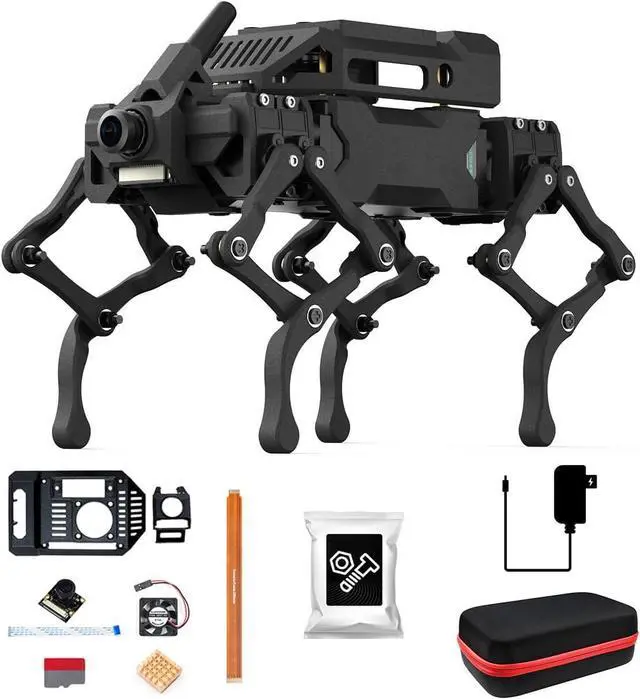 Main image of WAVEGO Pro 12-DOF Bionic Dog-Like Robot, Open Source for ESP32 and for Raspberry Pi, Supports ESP-Now Host-Sub Control Mode, with RPi Extension Pack @(RPI WAVEGO Pro ACCE)