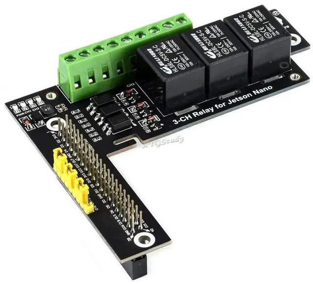 Main image of Jetson Nano Expansion Board Power 3-Ch Relay Module, Optocoupler Isolation @