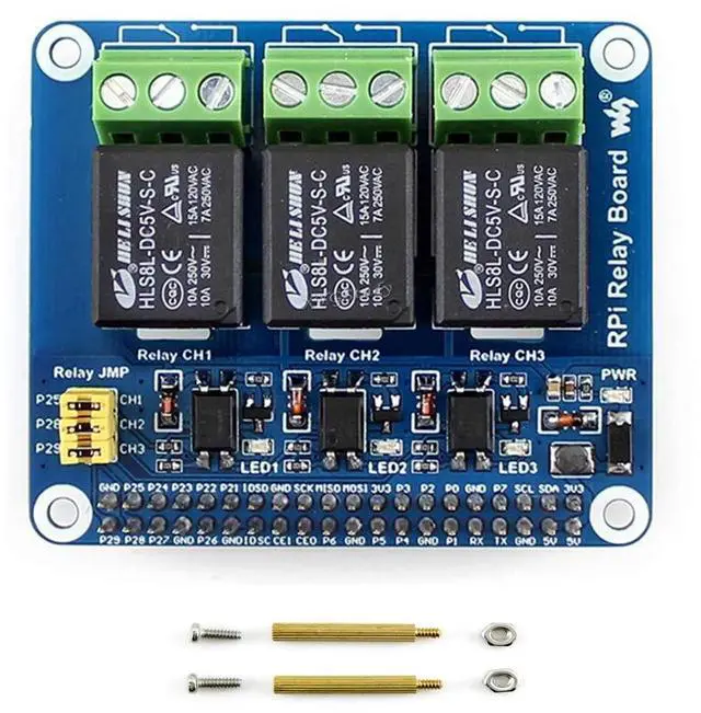 Main image of Pi Expansion Board Power Relay Board Module Kit for Raspberry Pi 5/4B/3B/Zero/Zero W/Zero 2W/Pico/Pico W/Pico WH,Remote Control Make Home Appliances Intelligent @