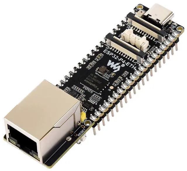 Main image of ESP32-P4-ETH High-Performance Development Board, Based On ESP32-P4, with 100 Mbps RJ45 Ethernet Port, with Pre-soldered Headers (ESP32-P4-ETH-M)